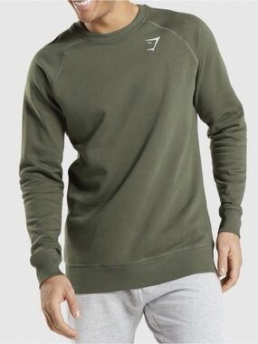 Gymshark Creat Crewneck Sweatshirt ~ Medium ~ Core Olive